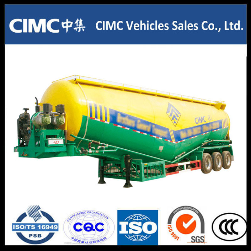 Varmförsäljning CIMC Bulk Cement Powder Tank Semi Trailer